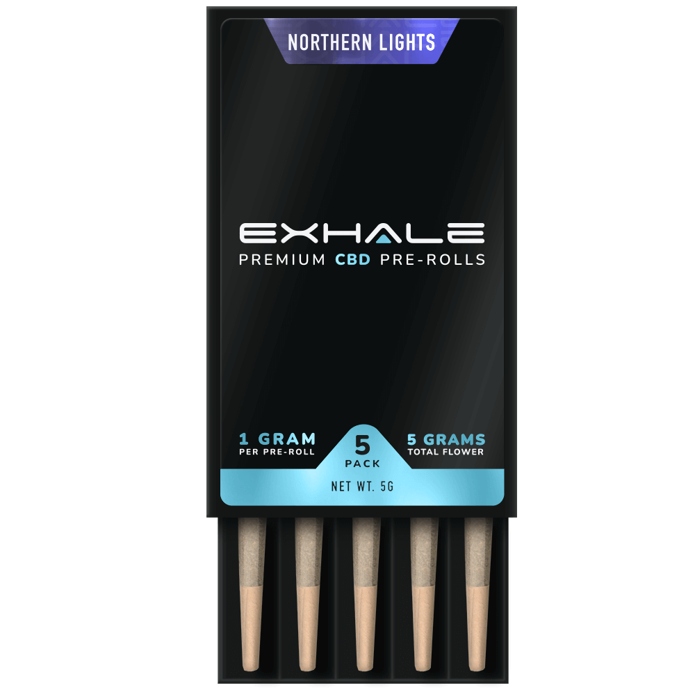 Northern Lights CBD Pre-Rolls | Exhale (5 Per Pack) - Image 2