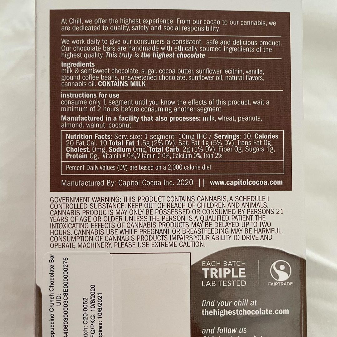 Chill - THC Milk Chocolate | 10mg THC - Image 3