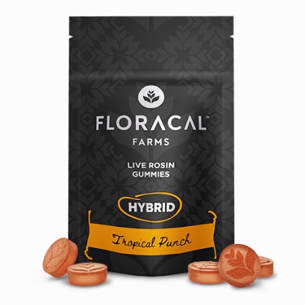 FloraCal Hybrid Live Rosin Tropical Punch Gummies