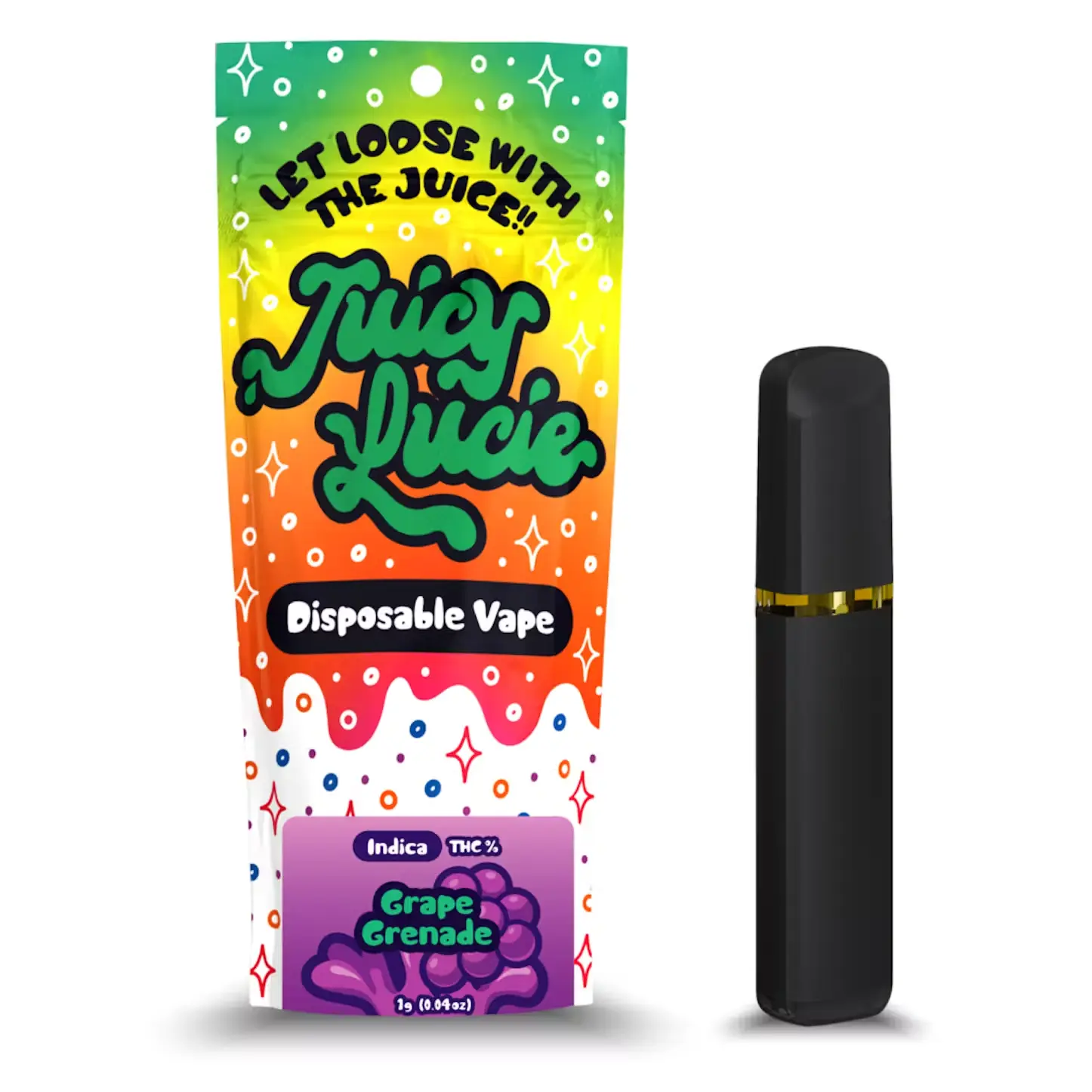 Juicy Lucie | Grape Grenade Disposable Vape | 1g