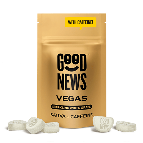 Good News Vegas Sparkling White Grape Gummies with Caffeine 100mg (10ct) - Image 2